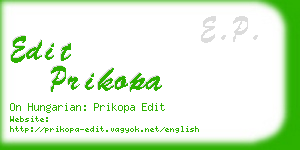 edit prikopa business card